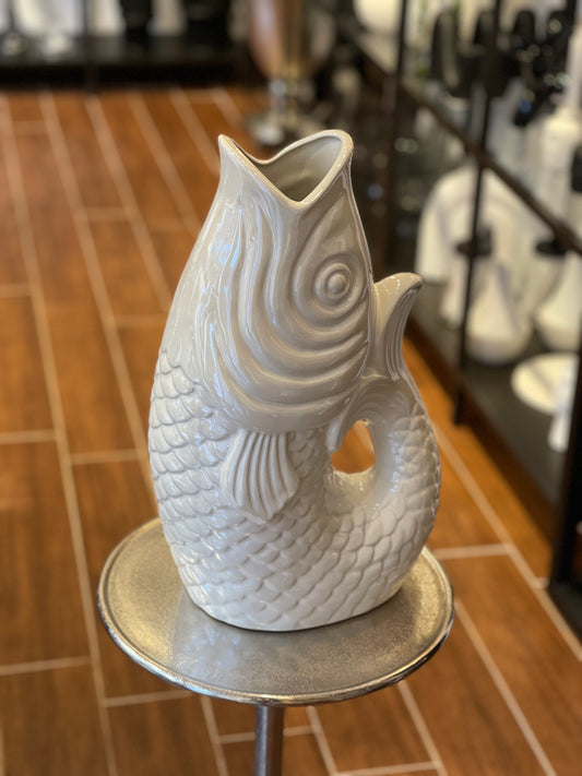 Fisch Vase - perlmutt