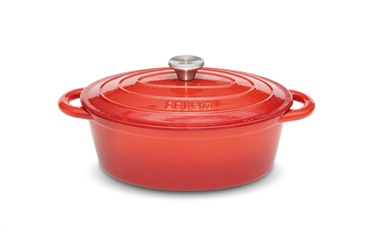Lätt Home - OVAL COCOTTE  - 3,85 L - Rot