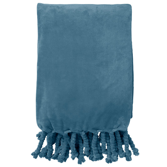 DUTCH DECOR - FLORIJN - Decke Fleece 150x200 cm Provincial Blue
